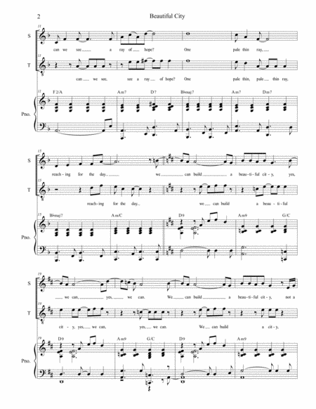 Beautiful City Duet For Soprano And Tenor Solo Page 2
