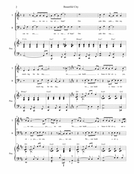 Beautiful City For 2 Part Choir Tb Page 2