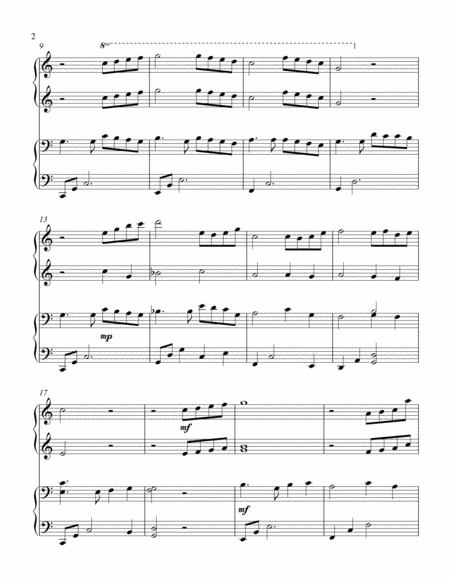 Beauty And The Beast 1 Piano 4 Hands Duet Page 2