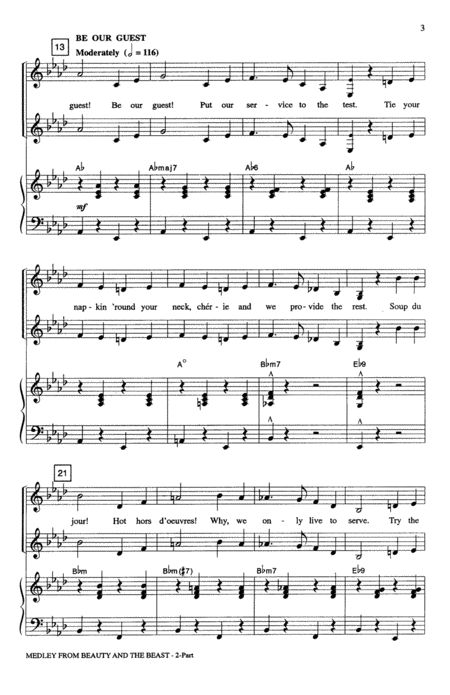 Beauty And The Beast Medley Arr Roger Emerson Page 2