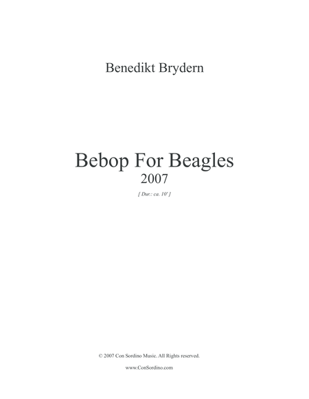 Bebop For Beagles Jazzy Duets For Violin And Viola Page 2