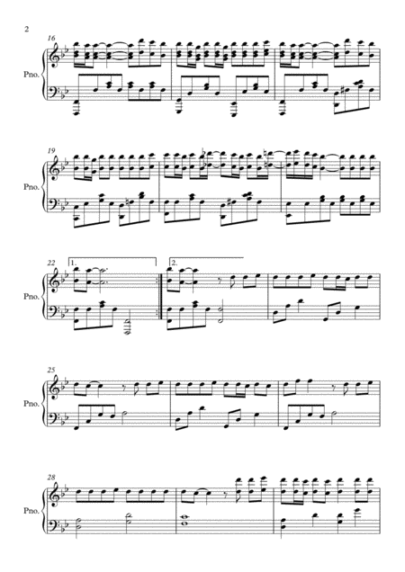 Because Of You G Minor By Kelly Clarkson Piano Page 2