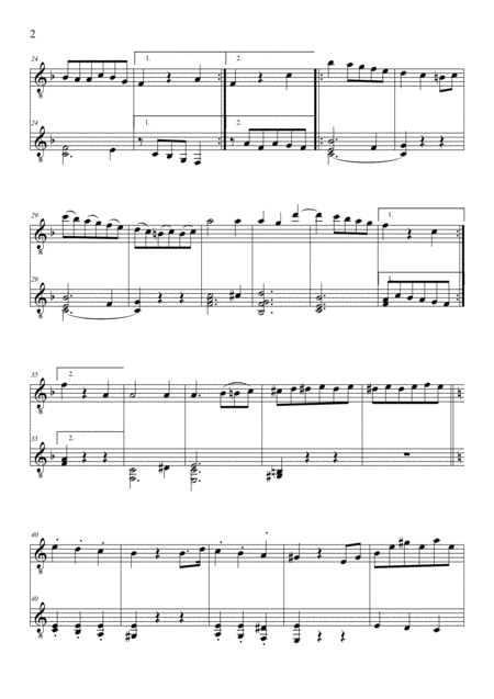 Beethoven Bagatelle Op 119 No 1 For Guitar Duet Page 2