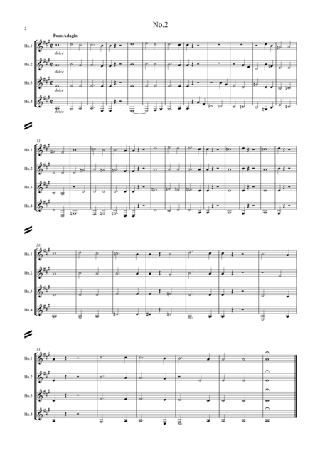 Beethoven Drei Equale Three Equali Woo 30 For Trombone Quartet Arr Horn Quartet Page 2