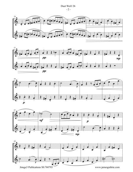 Beethoven Duet Woo 26 For Clarinet Duo Page 2