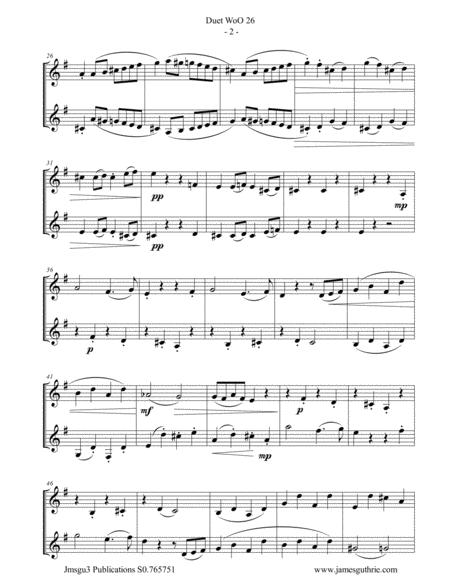 Beethoven Duet Woo 26 For Trumpet Baritone Horn Page 2