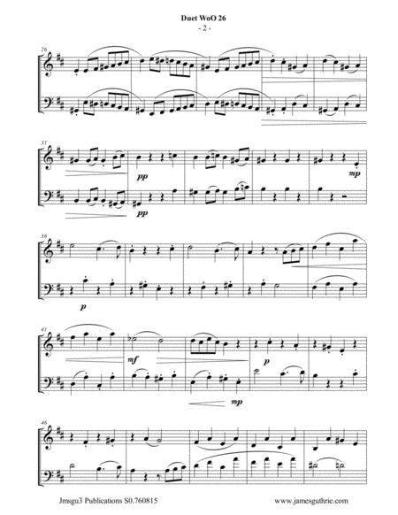 Beethoven Duet Woo 26 For Violin Cello Page 2