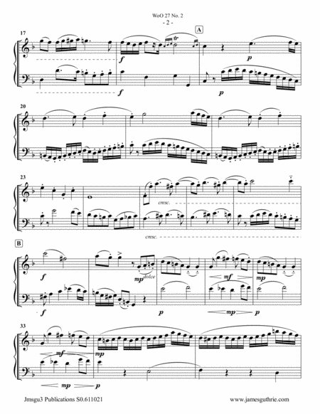 Beethoven Duet Woo 27 No 2 For Oboe Bassoon Page 2