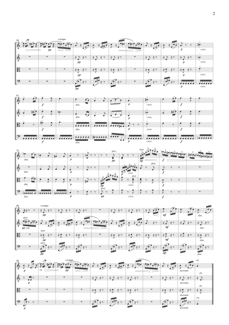 Beethoven For Elise For String Quartet Cb010 Page 2