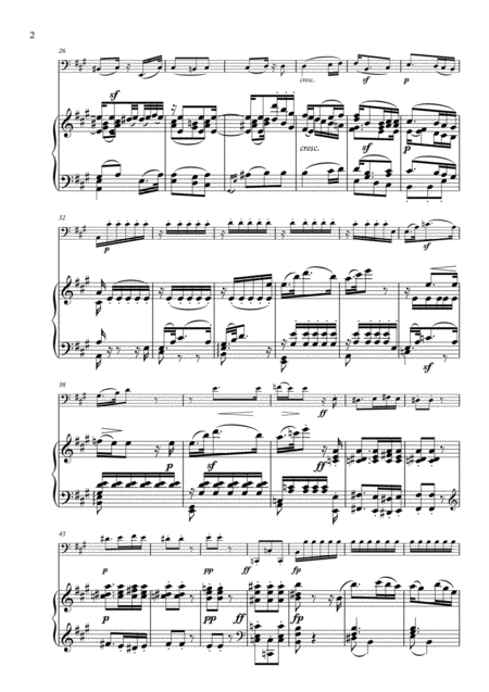 Beethoven Larghetto For Cello And Piano Page 2