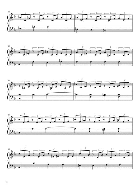 Beethoven Moonlight Sonata In Dm Easy Piano Sheet Page 2
