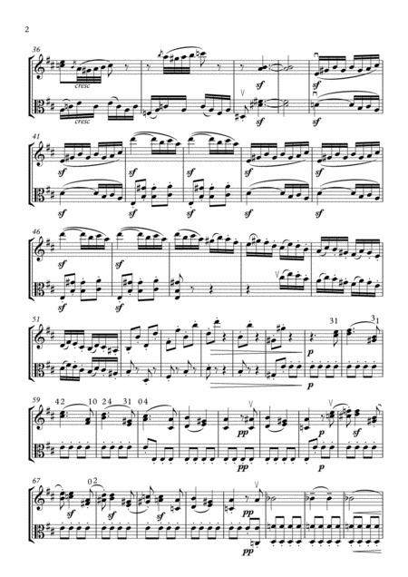 Beethoven String Trio In D Op 9 2 First Movement Arranged For Violin And Viola Page 2