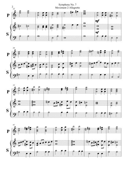 Beethoven Symphony No 7 Movement 2 Allegretto Carillon Duet Page 2