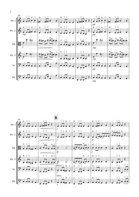 Beethoven Symphony No 7 Slow Movement For String Orchestra Page 2