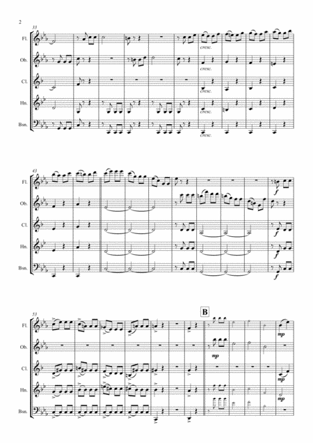 Beethovens 5th Symphony 1st Movement Wind Quintet Page 2