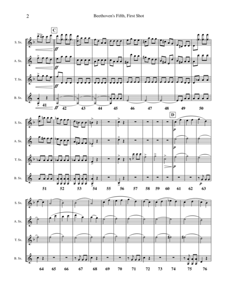 Beethovens Fifth First Shot Symphony No 5 First Movement Page 2