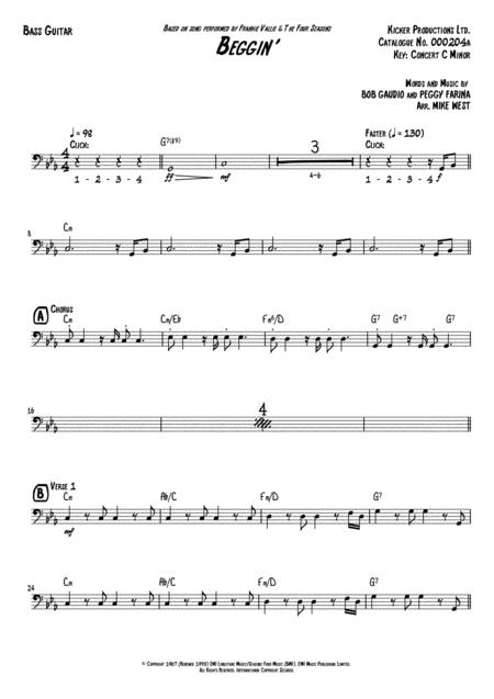 Beggin Bass Guitar Page 2