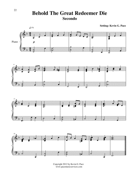 Behold The Great Redeemer Die Easy Piano Duet Page 2