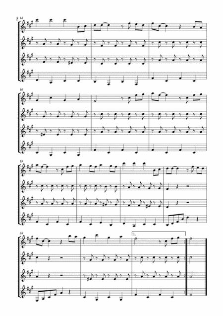 Bella Ciao For Clarinet Quartet Page 2