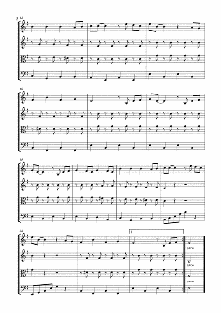 Bella Ciao For String Quartet Page 2