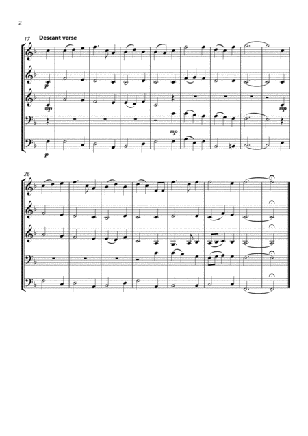 Belmont Hymn Tune For Brass Quintet With Descant Page 2