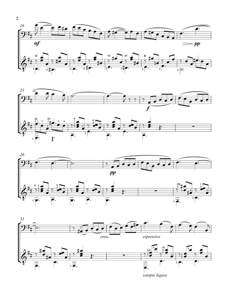 Berceuse Cello And Guitar Score And Parts Page 2