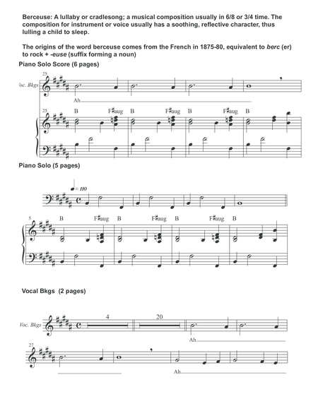 Berceuse Piano Solo Score Page 2