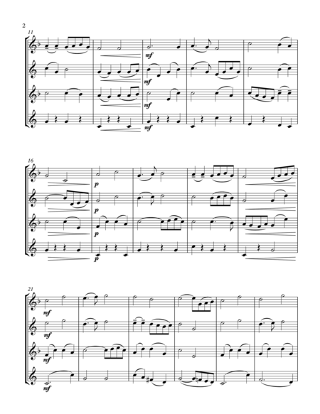 Berceuse Sax Quartet Page 2