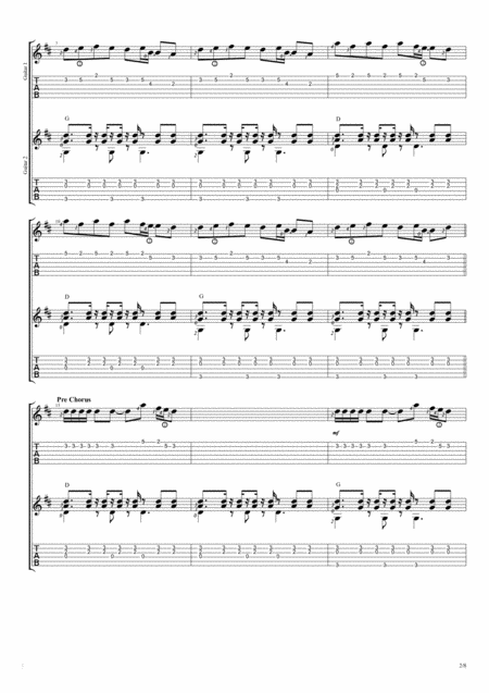 Best Day Of My Life Fingerstyle Guitar Duet Page 2