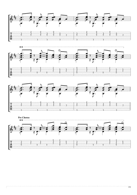 Best Day Of My Life Fingerstyle Guitar Solo Page 2