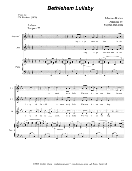 Bethlehem Lullaby For Ssa Page 2