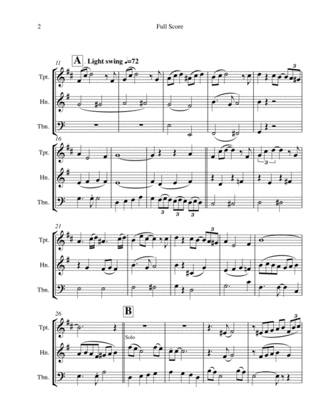 Bewitched For Brass Trio Page 2