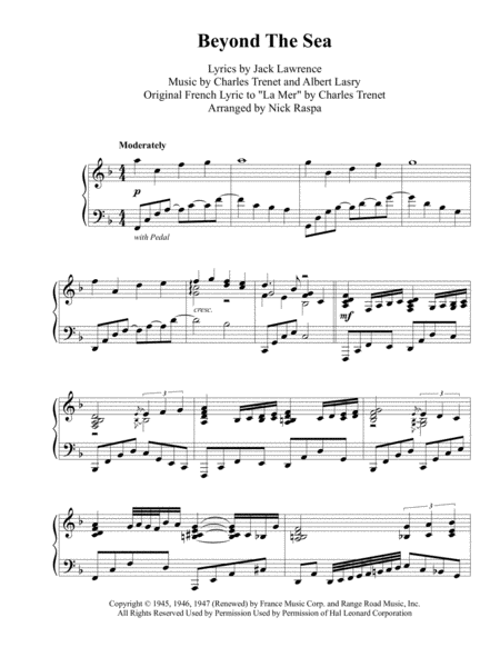 Beyond The Sea Advanced Piano Page 2