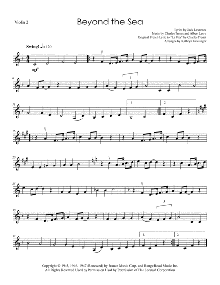 Beyond The Sea String Quartet Page 2