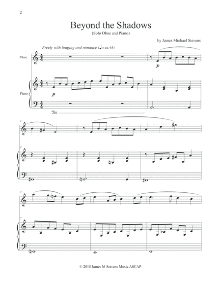 Beyond The Shadows Oboe Piano Page 2