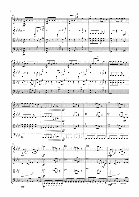 Bicycle Race For String Quartet Page 2