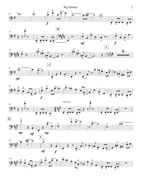 Big Spender Cello Page 2