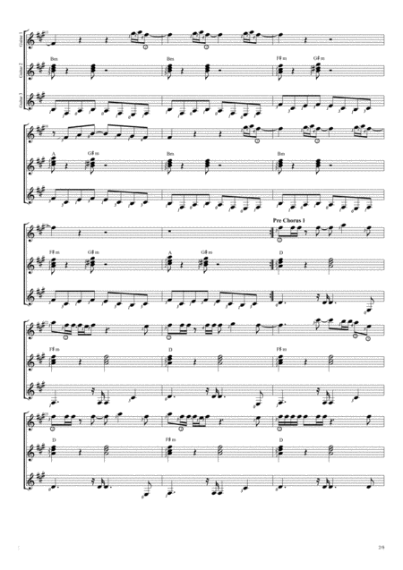 Billie Jean Trio Guitar Score Page 2