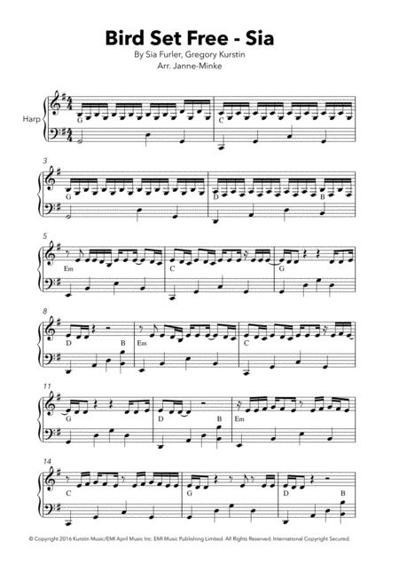Bird Set Free Harp Solo Page 2