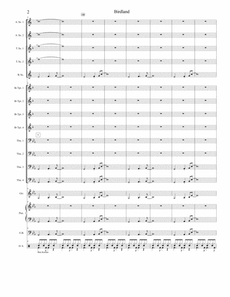 Birdland For Jazz Ensemble Page 2