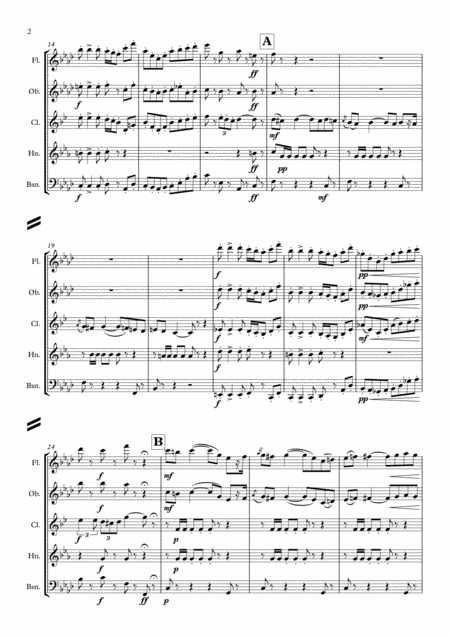 Bizet Chanson Du Torador Act Ii Carmen Suite No 2 Wind Quintet Page 2