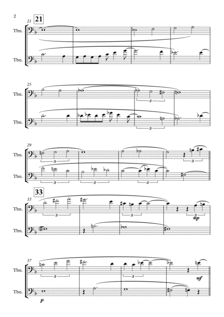 Blaart Bossa Trombone Duet Page 2