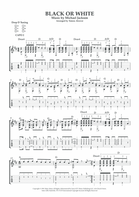 Black Or White Fingerstyle Guitar Page 2