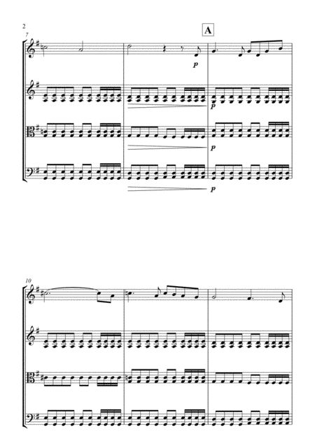 Blackadder Theme For String Quartet Score And Parts Page 2