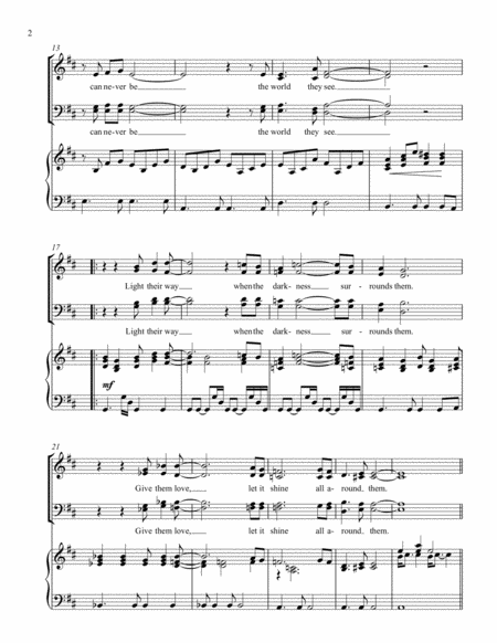 Bless The Beasts And Children Satb Piano Page 2