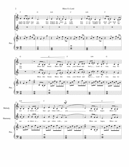 Bless Us Lord A Communion Song Page 2