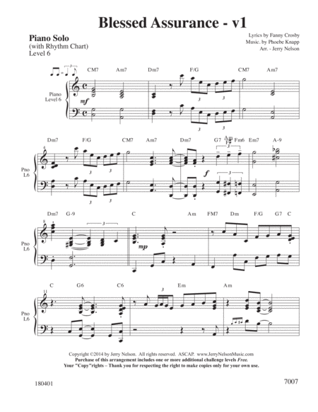 Blessed Assurance 3 For 1 Piano Arrangements Jazz Page 2