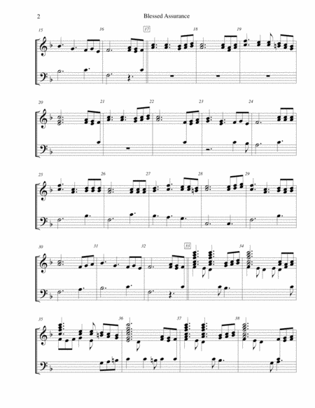 Blessed Assurance For 3 Octave Handbell Choir Page 2