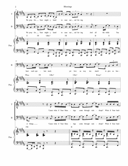 Blessings Duet For Tenor And Bass Solo Page 2