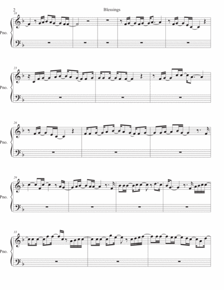 Blessings Piano Page 2